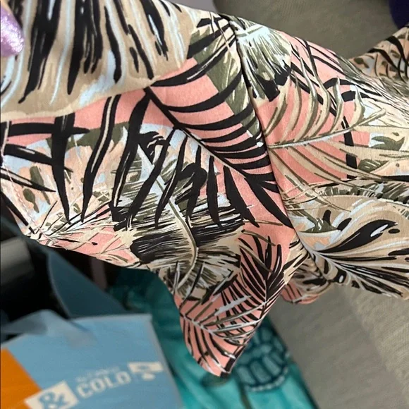 BloomChic Floral Print Dress - Pink and Black - Picture 6 of 7